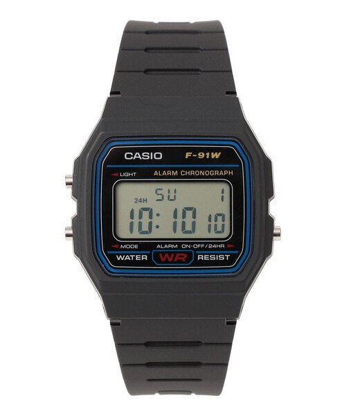 CASIO(カシオ)の「CASIO:F-91W-1JH ウォッチ(デジタル腕時計・メンズ・ブラック・ONE SIZE)」の4枚目の写真