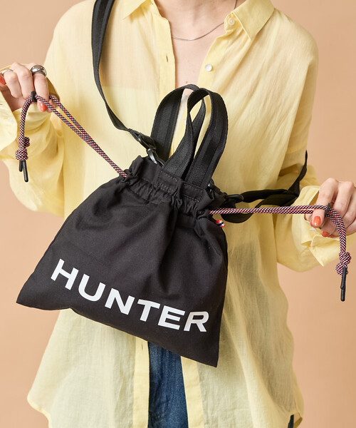 限定展開 HUNTER/ハンター EASY CANVAS DRAWSTRING MINI TOTE/イージー 