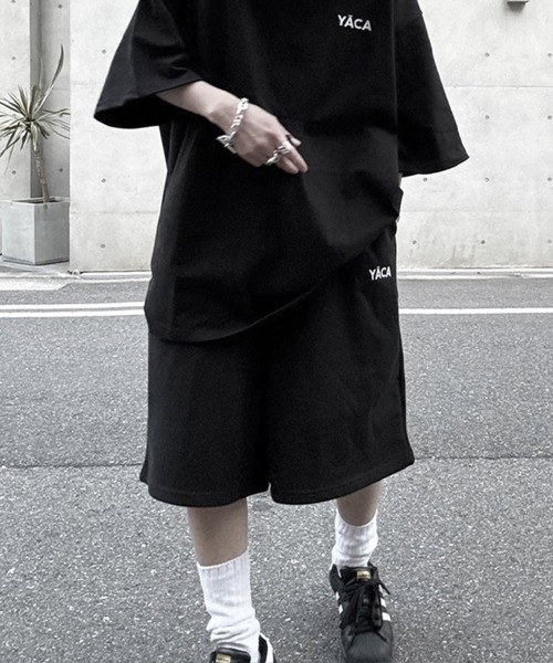 セール】Embroidery Logo Sweat Half PT/エンブロイダリーロゴ