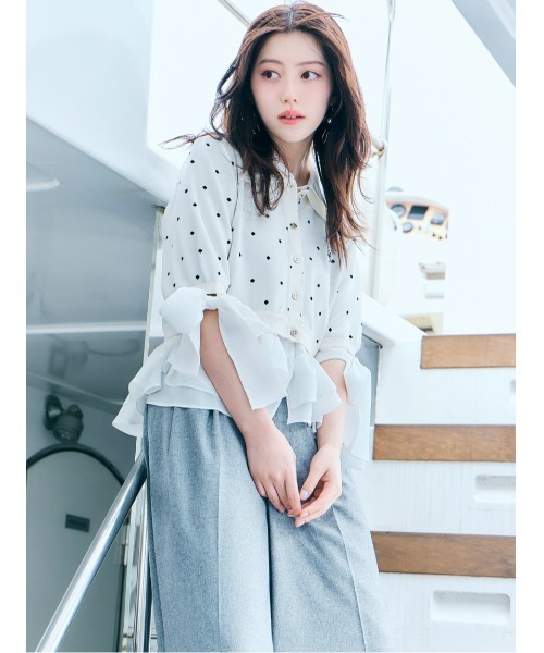 SNIDEL（スナイデル）の「シンプルタックパンツ（その他パンツ・レディース・ブラウン/グレー/ライトベージュ・0/1）」の18枚目の写真