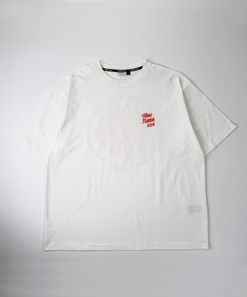 T-MAC OUTING(ティーマック アウティング)の「サークル発泡プリント 半袖Tシャツ(Tシャツ/カットソー・メンズ・ホワイト/ブラック・M/L/LL)」の3枚目の写真