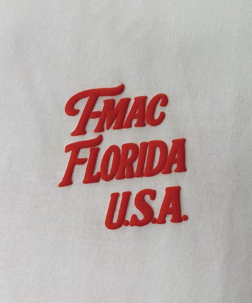 T-MAC OUTING(ティーマック アウティング)の「サークル発泡プリント 半袖Tシャツ(Tシャツ/カットソー・メンズ・ホワイト/ブラック・M/L/LL)」の4枚目の写真