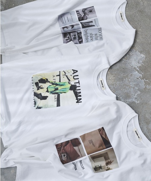 Anclear oui(アンクリアウィ)の「アソートプリントデザインT(Tシャツ/カットソー・レディース・ホワイト系その他/ホワイト系その他3/ホワイト系その他2・F)」の7枚目の写真