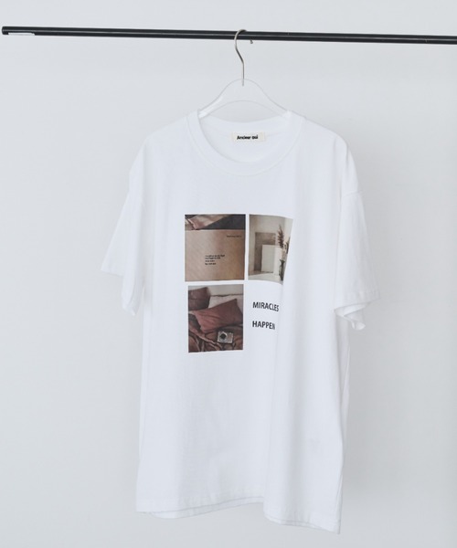 Anclear oui(アンクリアウィ)の「アソートプリントデザインT(Tシャツ/カットソー・レディース・ホワイト系その他/ホワイト系その他3/ホワイト系その他2・F)」の20枚目の写真