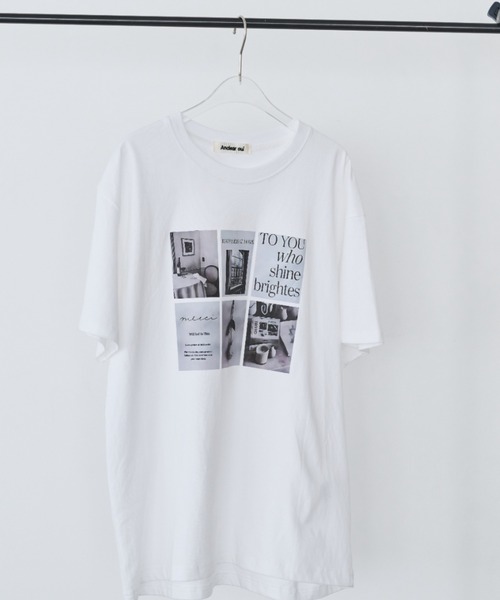 Anclear oui(アンクリアウィ)の「アソートプリントデザインT(Tシャツ/カットソー・レディース・ホワイト系その他/ホワイト系その他3/ホワイト系その他2・F)」の5枚目の写真
