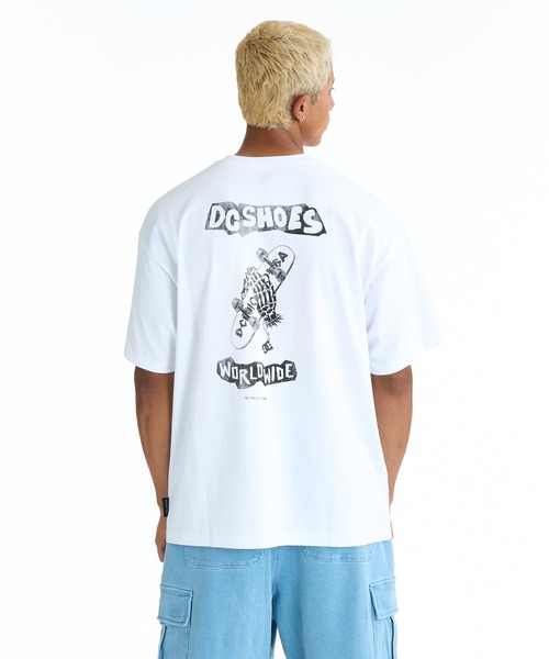 DC SHOES(ディーシーシューズ)の「DC SHOES メンズ 26 PRAY FOR SKATE SS Tシャツ 【2026年春夏モデル】(Tシャツ/カットソー・メンズ・ホワイト/ホワイト系その他/ブラック系その他/ブラック・LARGE/MEDIUM/SMALL/X-LARGE)」の2枚目の写真