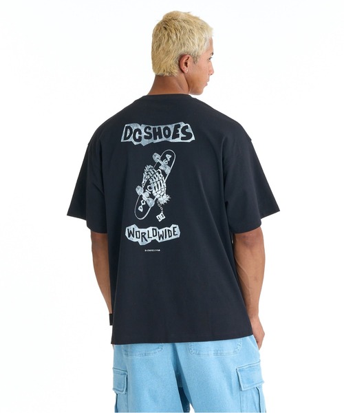 DC SHOES(ディーシーシューズ)の「DC SHOES メンズ 26 PRAY FOR SKATE SS Tシャツ 【2026年春夏モデル】(Tシャツ/カットソー・メンズ・ホワイト/ホワイト系その他/ブラック系その他/ブラック・LARGE/MEDIUM/SMALL/X-LARGE)」の3枚目の写真