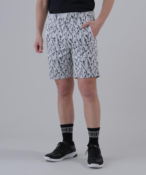St ANDREWS(セントアンドリュース)の「【St ANDREWS】【ストレッチ】ボタニカルジャガードショートパンツ (MENS)(その他パンツ・メンズ・ブラック/ホワイト・LL1/LL/M/L)」の2枚目の写真