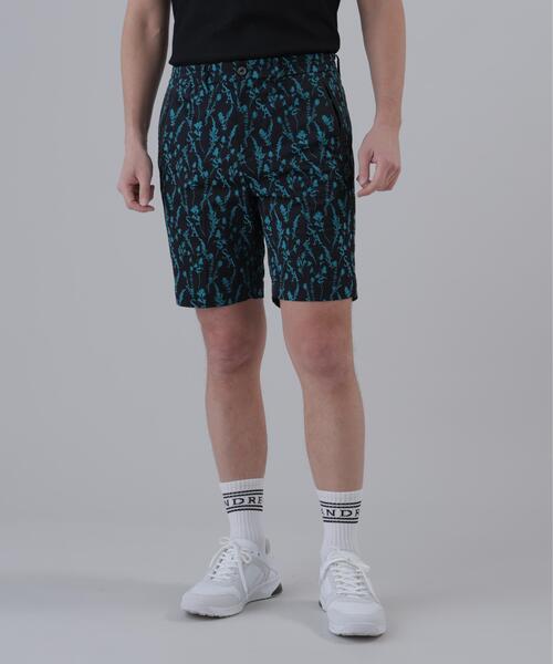 St ANDREWS(セントアンドリュース)の「【St ANDREWS】【ストレッチ】ボタニカルジャガードショートパンツ (MENS)(その他パンツ・メンズ・ブラック/ホワイト・LL1/LL/M/L)」の1枚目の写真