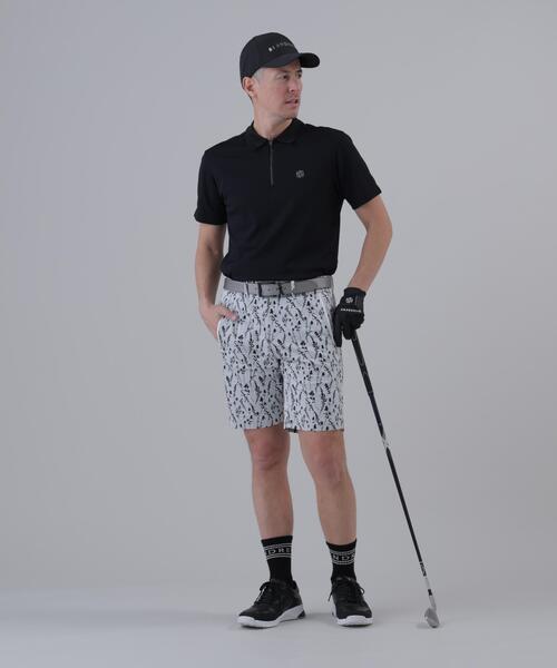 St ANDREWS(セントアンドリュース)の「【St ANDREWS】【ストレッチ】ボタニカルジャガードショートパンツ (MENS)(その他パンツ・メンズ・ブラック/ホワイト・LL1/LL/M/L)」の3枚目の写真