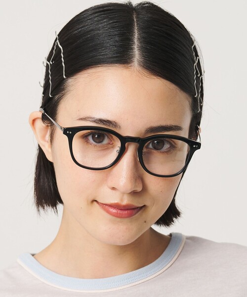 BEAUTY&YOUTH UNITED ARROWS(ビューティーアンドユースユナイテッドアローズ)の「コンビ スクエア メガネ/サングラス(メガネ・レディース・ブラック/ブラウン系・FREE)」の2枚目の写真