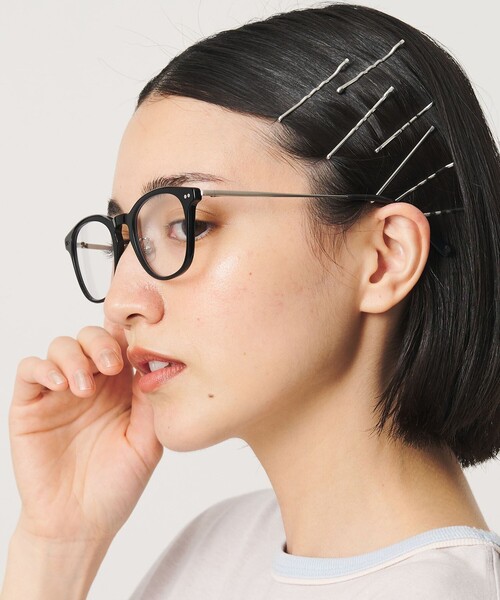 BEAUTY&YOUTH UNITED ARROWS(ビューティーアンドユースユナイテッドアローズ)の「コンビ スクエア メガネ/サングラス(メガネ・レディース・ブラック/ブラウン系・FREE)」の4枚目の写真