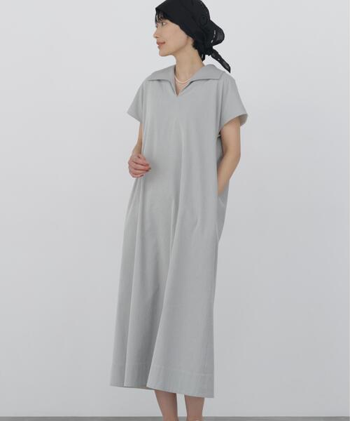 human woman(ヒューマンウーマン)の「◆【名品 / 吸水速乾 / ストレッチ / ウォッシャブル】クールマックスワンピース(ワンピース・レディース・ネイビー/ブラック系その他3・MEDIUM)」の13枚目の写真