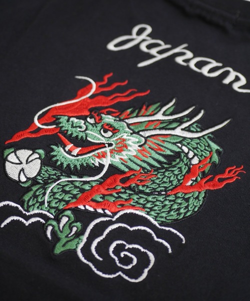 MAKE YOUR DAY(メイクユアデイ)の「ドラゴン刺繍半袖Tシャツ(Tシャツ/カットソー・メンズ・ブラック/オフホワイト・M/L)」の16枚目の写真