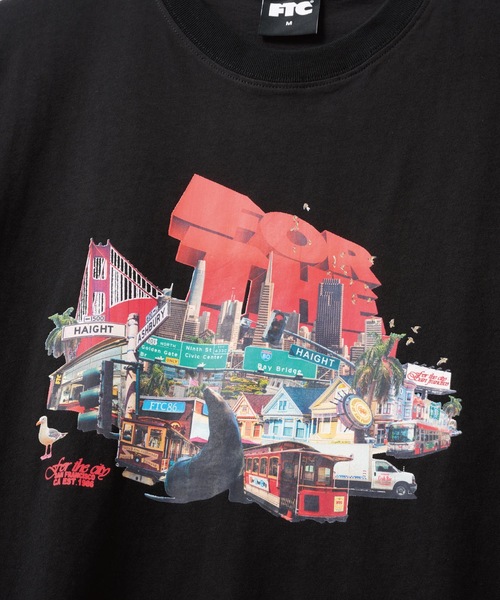 FTC（エフティーシー）の「SF LANDSCAPE TEE（Tシャツ/カットソー・メンズ・アッシュ/ホワイト/ブラック・LARGE/SMALL/MEDIUM/X-LARGE）」の5枚目の写真