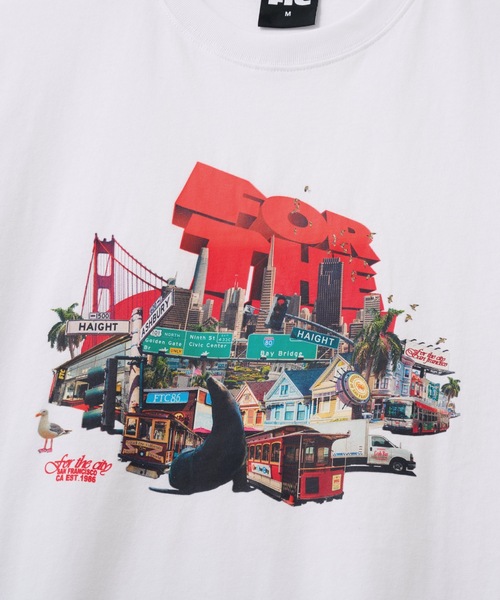 FTC（エフティーシー）の「SF LANDSCAPE TEE（Tシャツ/カットソー・メンズ・アッシュ/ホワイト/ブラック・LARGE/SMALL/MEDIUM/X-LARGE）」の4枚目の写真