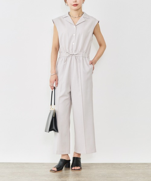 Sirin(シリン)の「フレンチスリーブオールインワン【2サイズ展開】(つなぎ/オールインワン・レディース・ブラウン/ベージュ・S/XS)」の15枚目の写真