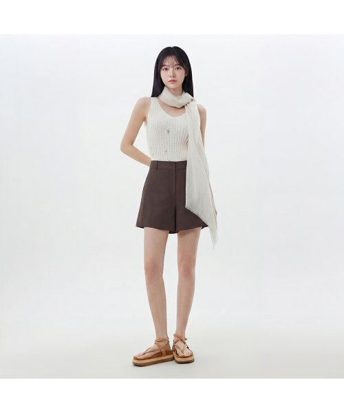 LAP(ラップ)の「ベーシックミニショートパンツ AS2WP462(その他パンツ・レディース・ブラック/ダークグレー/オートミール/ダークブラウン・SMALL/MEDIUM)」の8枚目の写真