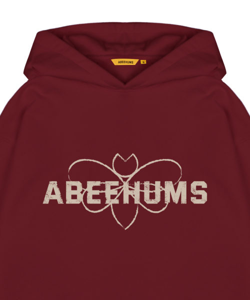 ABEEHUMS（アビハムズ）の「シグネチャーロゴフードスウェットシャツ ABH357-107 バーガンディ（パーカー・レディース・バーガンディー・SMALL/MEDIUM）」の4枚目の写真