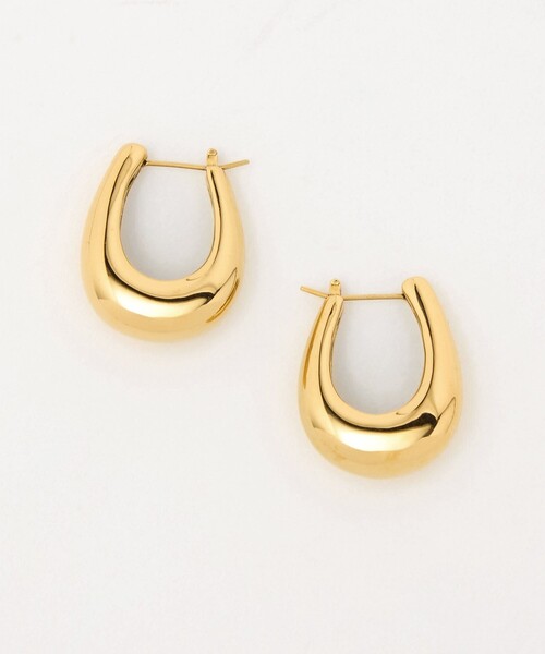 by Preek(バイプリーク)の「<33×by Preek>ボリューム フープ ピアス(ピアス(両耳用)・レディース・ゴールド・FREE)」の2枚目の写真