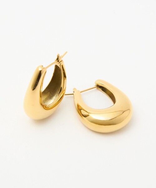 by Preek(バイプリーク)の「<33×by Preek>ボリューム フープ ピアス(ピアス(両耳用)・レディース・ゴールド・FREE)」の7枚目の写真