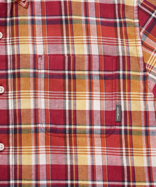 Eddie Bauer(エディーバウアー)の「マドラス プレイド 半袖シャツ(シャツ/ブラウス・メンズ・オレンジ系/レッド系/ネイビー系/ベージュ系・M/L/XL/XXL/S)」の10枚目の写真