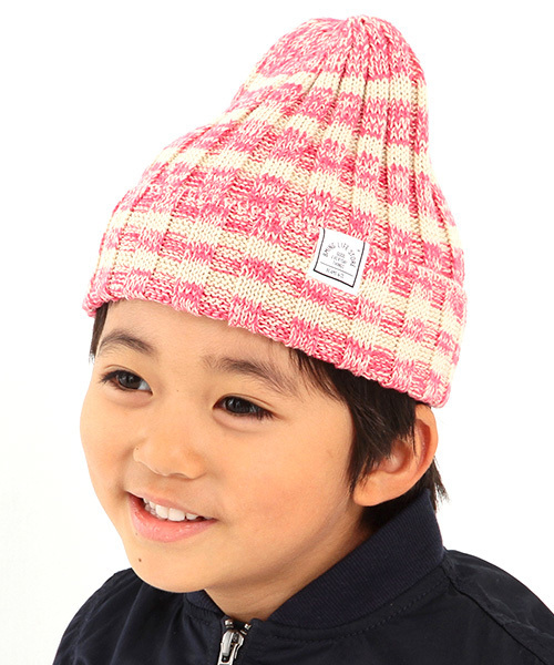 B:MING by BEAMS（ビーミングバイビームス）の「ビーミング by ビームス / ボーダーワッチキャップ 16SS（ニットキャップ/ビーニー・キッズ・オフホワイト/レッド系その他/ネイビー・MEDIUM/SMALL）」の3枚目の写真