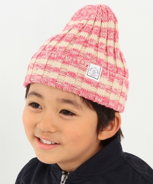 B:MING by BEAMS（ビーミングバイビームス）の「ビーミング by ビームス / ボーダーワッチキャップ 16SS（ニットキャップ/ビーニー・キッズ・オフホワイト/レッド系その他/ネイビー・MEDIUM/SMALL）」の5枚目の写真