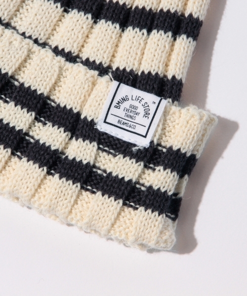 B:MING by BEAMS（ビーミングバイビームス）の「ビーミング by ビームス / ボーダーワッチキャップ 16SS（ニットキャップ/ビーニー・キッズ・オフホワイト/レッド系その他/ネイビー・MEDIUM/SMALL）」の15枚目の写真