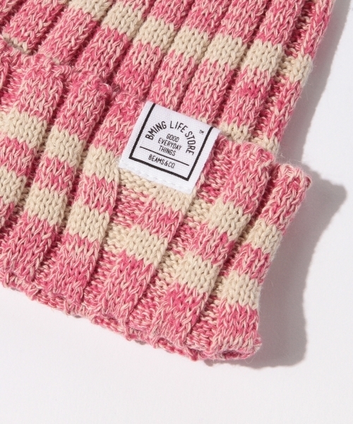 B:MING by BEAMS（ビーミングバイビームス）の「ビーミング by ビームス / ボーダーワッチキャップ 16SS（ニットキャップ/ビーニー・キッズ・オフホワイト/レッド系その他/ネイビー・MEDIUM/SMALL）」の18枚目の写真