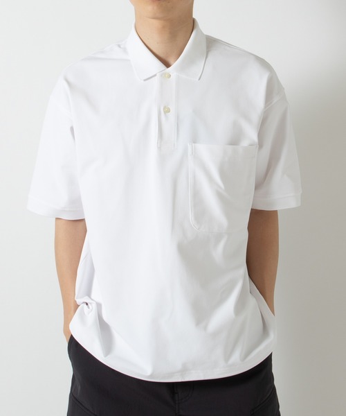 DAIWA PIER39(ダイワピア39)の「TECH POLO SHIRT S/S BE-37026(シャツ/ブラウス・メンズ・チャコールグレー/ブラック/ホワイト・MEDIUM/X-LARGE/LARGE/SMALL)」の2枚目の写真
