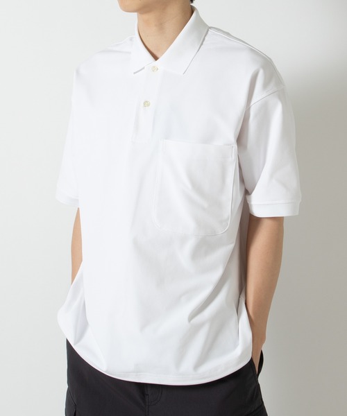 DAIWA PIER39(ダイワピア39)の「TECH POLO SHIRT S/S BE-37026(シャツ/ブラウス・メンズ・チャコールグレー/ブラック/ホワイト・MEDIUM/X-LARGE/LARGE/SMALL)」の4枚目の写真