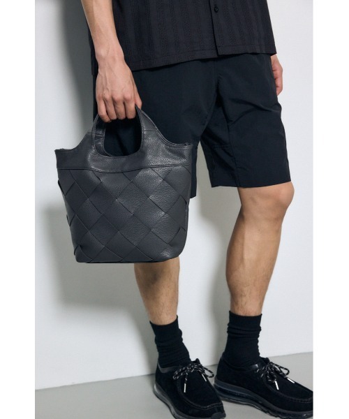 AZUL by moussy（アズールバイマウジー）の「イントレチャート2WAYトートバッグ（トートバッグ・メンズ・グレー/ブラック・FREE）」の13枚目の写真