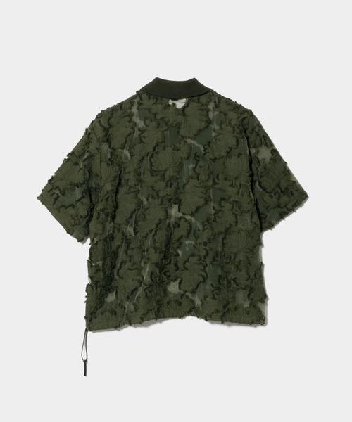 beautiful people(ビューティフルピープル)の「aloha jacquard polo shirt(シャツ/ブラウス・レディース・ブラック/オリーブ・38)」の13枚目の写真