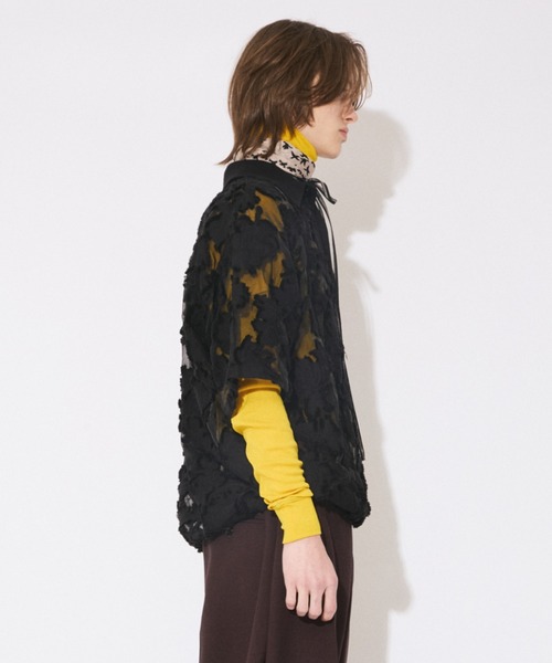beautiful people(ビューティフルピープル)の「aloha jacquard polo shirt(シャツ/ブラウス・レディース・ブラック/オリーブ・38)」の15枚目の写真