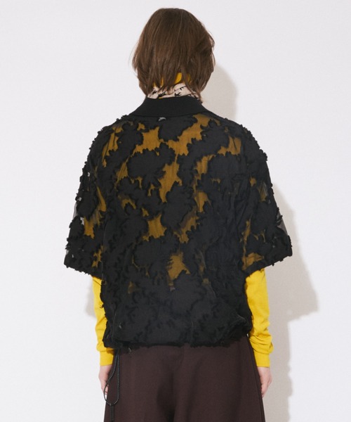 beautiful people(ビューティフルピープル)の「aloha jacquard polo shirt(シャツ/ブラウス・レディース・ブラック/オリーブ・38)」の16枚目の写真