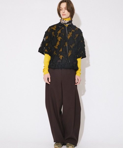 beautiful people(ビューティフルピープル)の「aloha jacquard polo shirt(シャツ/ブラウス・レディース・ブラック/オリーブ・38)」の8枚目の写真