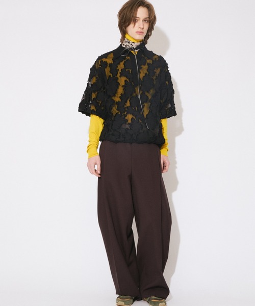 beautiful people(ビューティフルピープル)の「aloha jacquard polo shirt(シャツ/ブラウス・レディース・ブラック/オリーブ・38)」の9枚目の写真
