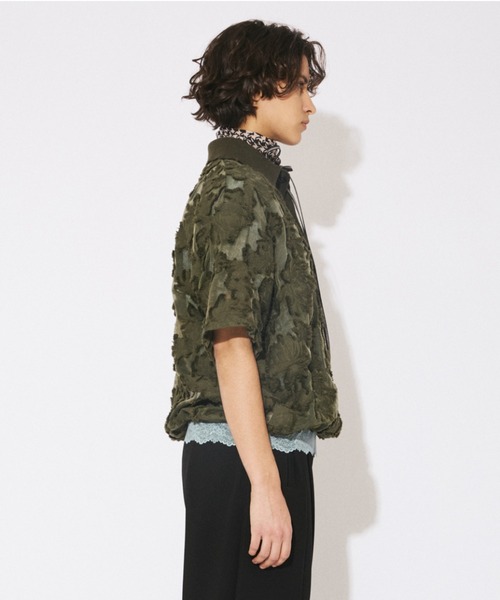 beautiful people(ビューティフルピープル)の「aloha jacquard polo shirt(シャツ/ブラウス・レディース・ブラック/オリーブ・38)」の11枚目の写真