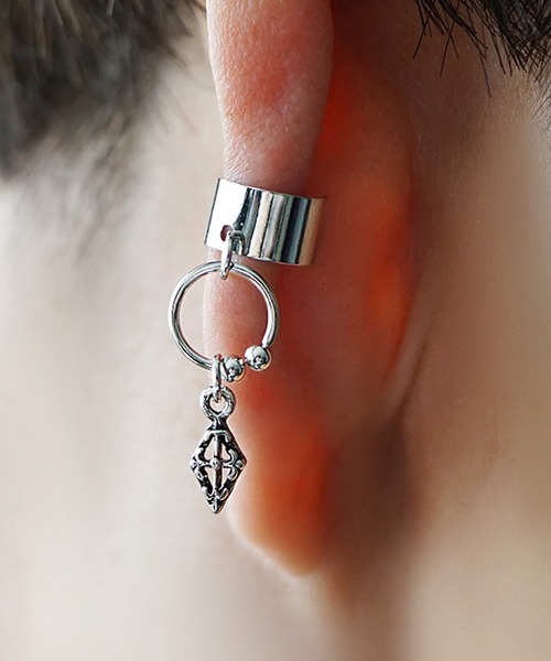 MinoriTY(マイノリティ)の「【MinoriTY】ドロップモチーフイヤーカフ メンズ ウィメンズ ユニセックス アクセサリー(ピアス(片耳用)・メンズ・シルバー系1/シルバー系5/シルバー系3/シルバー系4/シルバー系6/シルバー系2・FREE)」の15枚目の写真