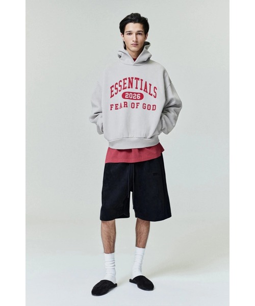 FOG ESSENTIALS（エフオージーエッセンシャルズ）の「フィア オブ ゴッド エッセンシャルズ 【Fear of God ESSENTIALS】 - パーカー【ESSENTIALS Classic Hoodie 192HO256862F】（パーカー・メンズ・スモーク・S/XL/M）」の2枚目の写真