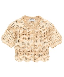 【CLANE】MALL BORDER HAND CROCHET KNIT CARDIGAN