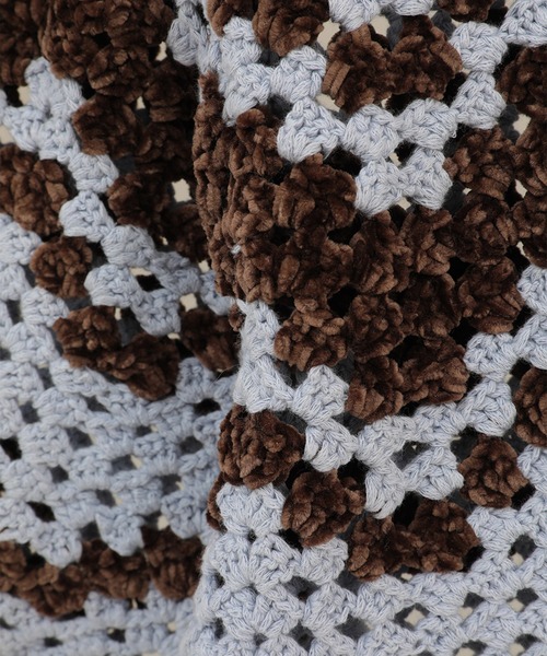 CLANE(クラネ)の「【CLANE】MALL BORDER HAND CROCHET KNIT CARDIGAN(カーディガン/ボレロ・レディース・ベージュ/ブラック/ブラウン・1)」の15枚目の写真