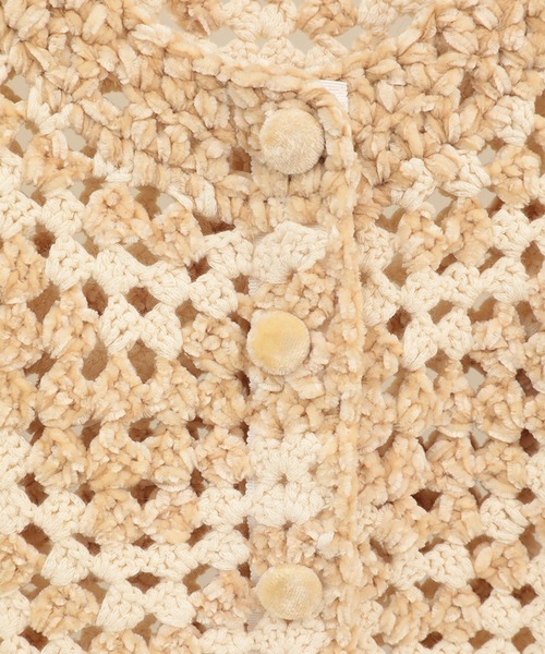 CLANE(クラネ)の「【CLANE】MALL BORDER HAND CROCHET KNIT CARDIGAN(カーディガン/ボレロ・レディース・ベージュ/ブラック/ブラウン・1)」の20枚目の写真
