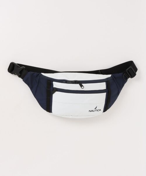 NAUTICA（ノーティカ）の「【NAUTICA/ノーティカ】 NTC-12 ウエストバッグ（ボディバッグ/ウエストポーチ・メンズ・ブラック/ホワイト・FREE）」の2枚目の写真