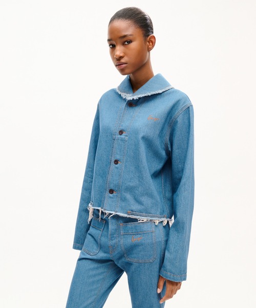KENZO(ケンゾー)の「チョア ワークウエア ジャケット イン ジャパニーズ デニム(デニムジャケット・レディース・ブルー系その他7・SMALL/X-SMALL)」の3枚目の写真
