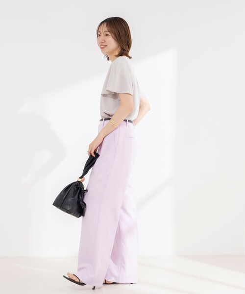 NOLLEY’S(ノーリーズ)の「《接触冷感》ウォッシャブルシアー切替ツイルブラウス(シャツ/ブラウス・レディース・オフホワイト/ライトグレー/ブラック・36/38)」の19枚目の写真
