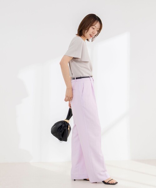 NOLLEY’S(ノーリーズ)の「《接触冷感》ウォッシャブルシアー切替ツイルブラウス(シャツ/ブラウス・レディース・オフホワイト/ライトグレー/ブラック・36/38)」の21枚目の写真