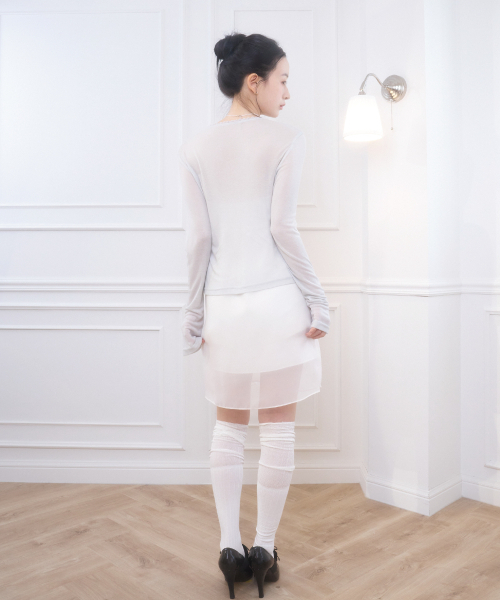 BELLIALEU(ベルリアル)の「TENCEL VERSION 2 GRAY(カーディガン/ボレロ・レディース・その他・FREE)」の4枚目の写真