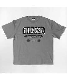 NUSL グランジロゴ オーバーサイズ ピグメント 半袖Tシャツ 5色
